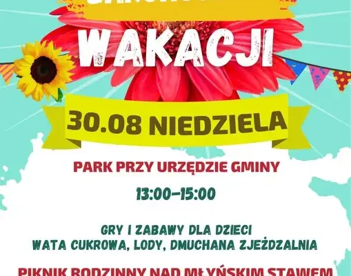 Zakończenie wakacji w Boćkach – piknik i atrakcje dla rodzin