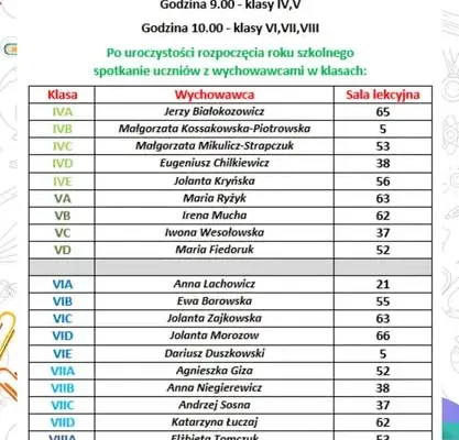 Rozpoczęcie roku szkolnego 2026/2027 w SP nr 4 w Bielsku Podlaskim – harmonogram
