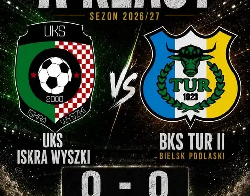 Derby powiatu na remis: Iskra Wyszki 0-0 Akademia Tur MOSiR Bielsk Podlaski