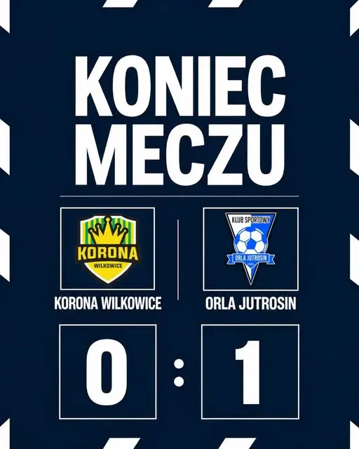 Orla Jutrosin wygrywa na wyjeździe z Koroną Wilkowice 1:0