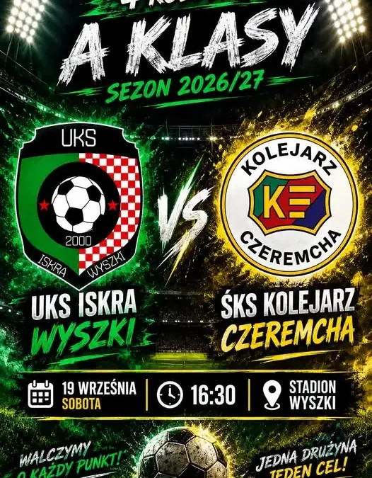 Iskra vs Kolejarz Czeremcha – mecz Podlaskiej A Klasy już 20 września