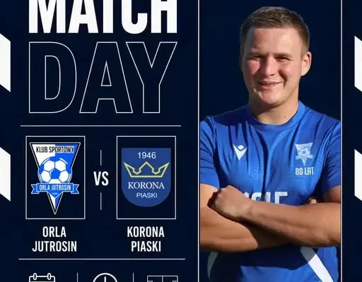 Korona Piaski zagra na wyjeździe z Orlą Jutrosin w V lidze
