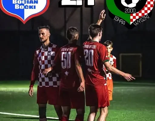 KP Bocian Boćki wygrywa derby powiatu bielskiego z Iskrą Wyszki 2:1