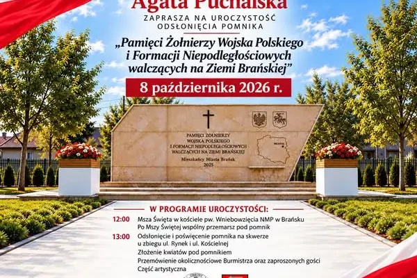 Brańsk: odsłonięcie pomnika żołnierzy Wojska Polskiego i formacji niepodległościowych