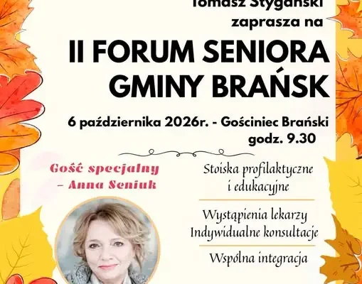 II Forum Seniora Gminy Brańsk – spotkanie już 6 października