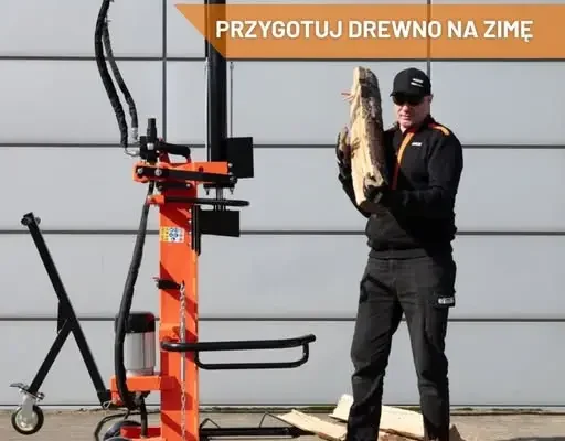 Łuparka elektryczna OM line ELD10 – 10 ton nacisku ułatwi przygotowanie drewna na zimę