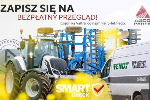 Bezpłatny przegląd ciągników Valtra – SMART Check dla maszyn 5+