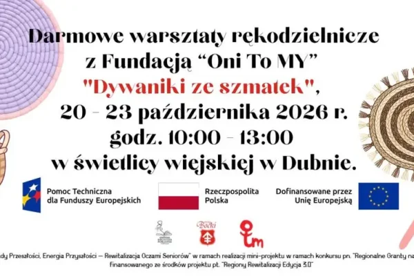Warsztaty „Dywanik ze szmatek” w Dubnie – kreatywnie i z tradycją