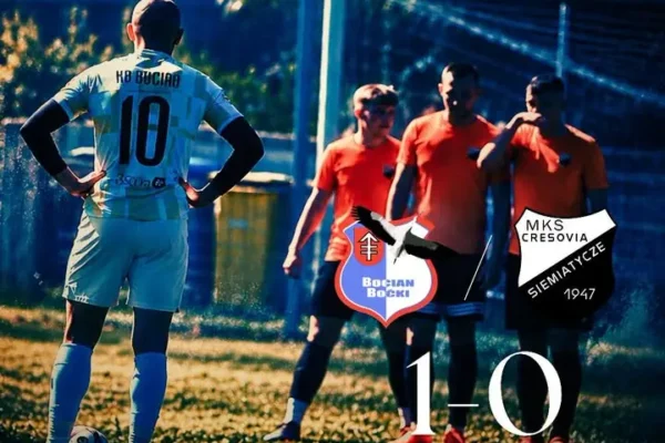 KP Bocian wygrywa 1:0 z Siemiatyczami. Kacper Sędziak strzelcem