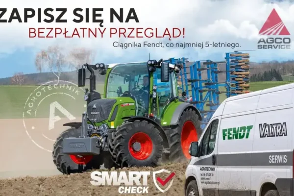 Bezpłatny przegląd ciągników Fendt w ramach SMART Check
