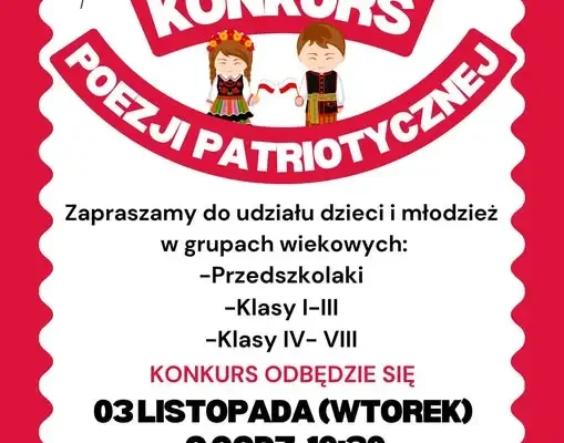Konkurs Poezji Patriotycznej w Boćkach – zapisy do 31 października